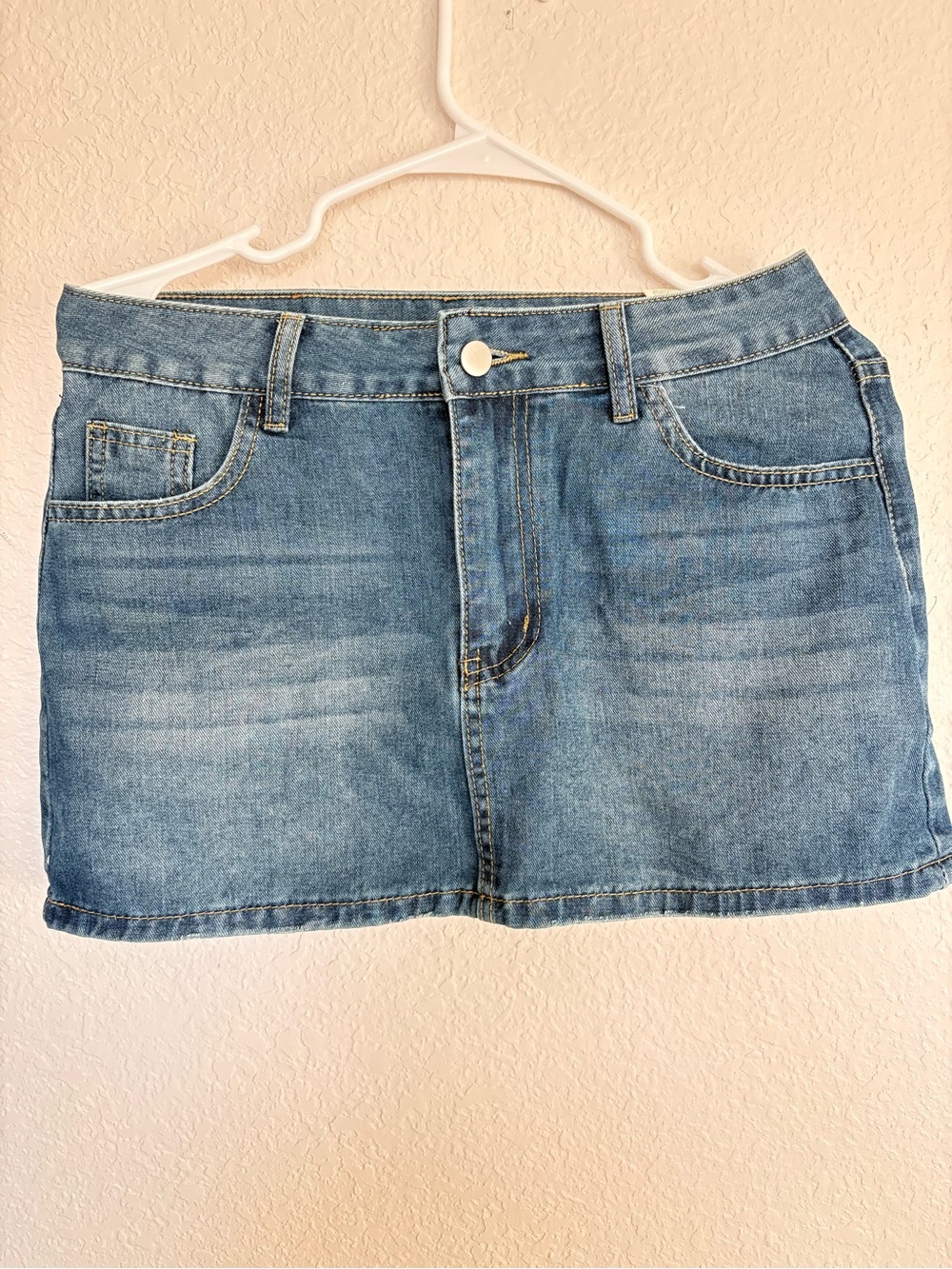 Forever 21 Light Blue Denim Mini Skirt